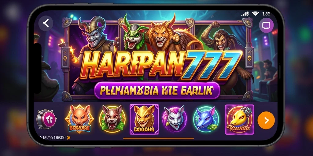 Screenshot gameplay menampilkan keseruan permainan Slot HARAPAN777.