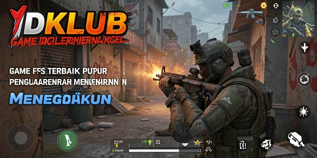 Tangkapan layar menampilkan aksi mendebarkan dalam IDKLUB.