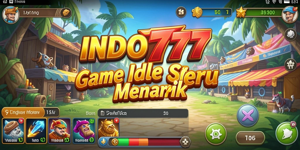 Tangkapan layar gameplay INDO777 menunjukkan karakter yang aktif bekerja untuk kemajuan.