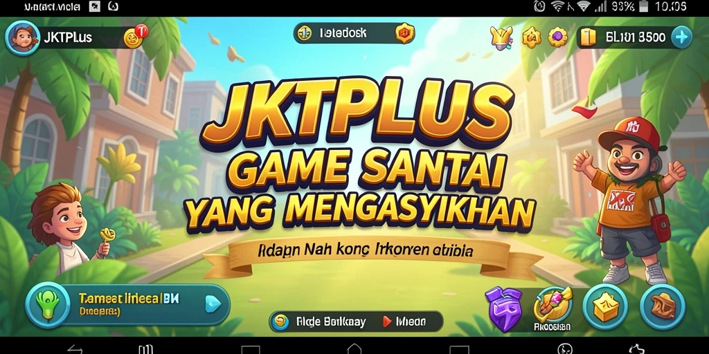 Screenshot JKTPLUS menampilkan gameplay santai yang mengasyikkan.