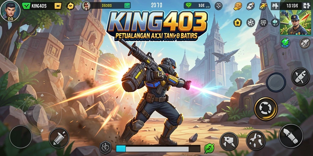 Tampilan seru dari gameplay KING403 yang penuh aksi.
