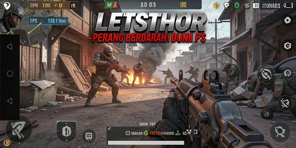 Tangkapan layar menunjukkan pertempuran seru dengan gameplay yang mendebarkan.