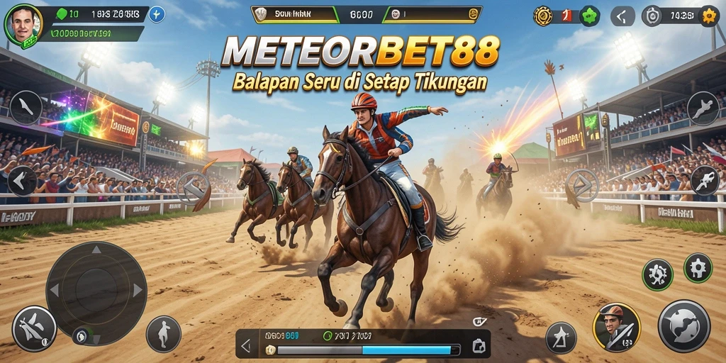 Tampilan atmosferik balapan yang mendebarkan di METEORBET88.