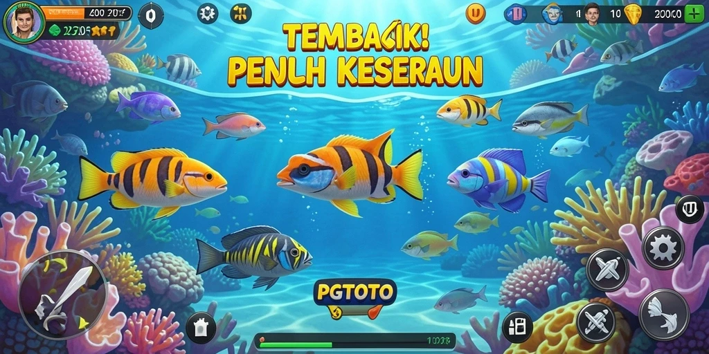 Tampilan gameplay seru dari PGTOTO saat menikmati permainan Tembak Ikan.