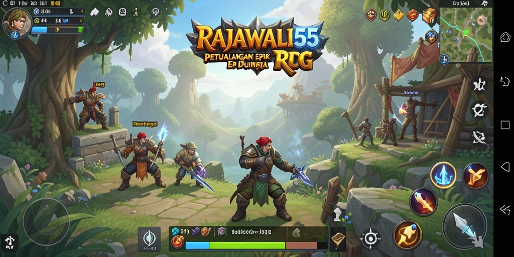 Tampilan menarik dari gameplay epic RAJAWALI55.