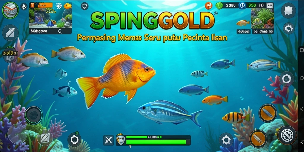 Tampilan gameplay memancing yang realistis dan seru.