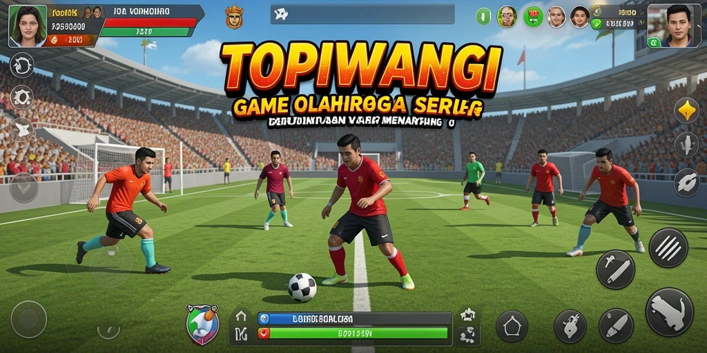 Gameplay seru dengan berbagai cabang olahraga di TOPIWANGI.